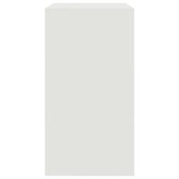 Berkfield Home Sideboard White 67x39x73 cm Steel - Size: 67 x 39 x 73 cm - thumbnail 8