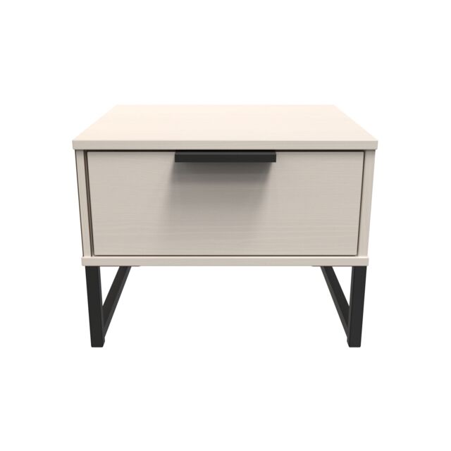 Ready Assembled 2 U Fuji 1 Drawer Bedside (Ready Assembled) in Stone - image 1