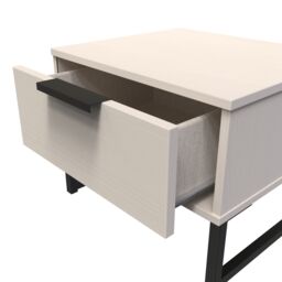 Ready Assembled 2 U Fuji 1 Drawer Bedside (Ready Assembled) in Stone - thumbnail 5