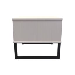Ready Assembled 2 U Fuji 1 Drawer Bedside (Ready Assembled) in Stone - thumbnail 2