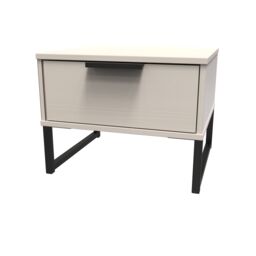Ready Assembled 2 U Fuji 1 Drawer Bedside (Ready Assembled) in Stone - thumbnail 3