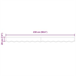 Berkfield Home Awning Valance for 2.5 m Frame Multicolour 2.3x0.2 m - thumbnail 7