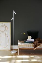 Nordlux Vintage Indoor Floor Lamp White Metal Intergrated LED Adjustable Heads - Mains Powered, IP20 - thumbnail 4