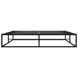 Berkfield Home Bed Frame Black Metal 200x200 cm - thumbnail 3
