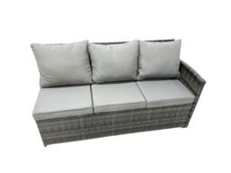 Fimous 12 Seat Poly Rattan Corner Sofa Sets with 4 Stools 2 Chairs in Dark Grey - thumbnail 5
