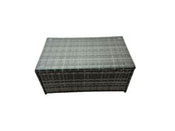 Fimous 12 Seat Poly Rattan Corner Sofa Sets with 4 Stools 2 Chairs in Dark Grey - thumbnail 3