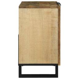 Berkfield Home Sink Cabinet 62 x 33 x 58 cm Solid Mango & Engineered Wood in Brown - thumbnail 4