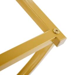 Fascinate Dining Table Set with White MDF Top, Gold Frame & Velvet Chairs - thumbnail 9