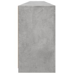Berkfield Home Sideboard with LED Lights Concrete Grey 283x37x67 cm - Size: 283 x 37 x 67 cm - thumbnail 8
