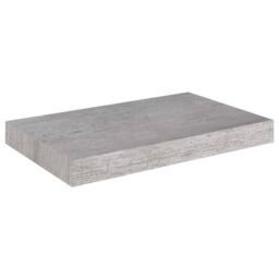Berkfield Home Floating Wall Shelves 2 pcs Concrete Grey 40x23x3.8 cm MDF - thumbnail 4