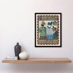 Artery8 Barnasconi Clothes Advert Vintage Framed Wall Art Print Georg van Caspel - Size: A4 - thumbnail 4