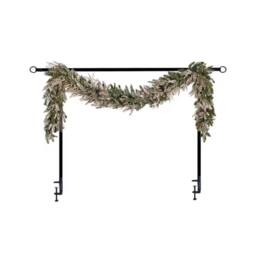 Havendro Black Metal Over Table Decorative Table Rod Rail Home Garden - thumbnail 4