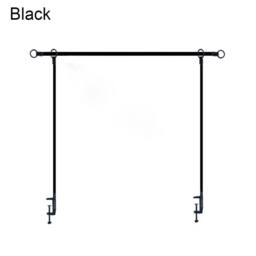 Havendro Black Metal Over Table Decorative Table Rod Rail Home Garden - thumbnail 1