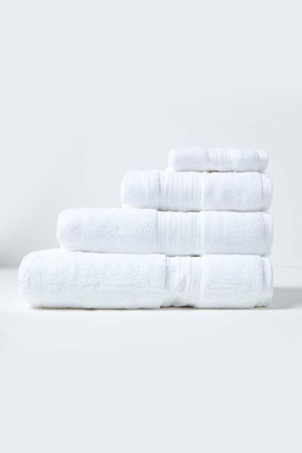 Homescapes Zero Twist Supima Cotton Towel in White - Size: Bath Sheet - image 1