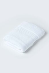 Homescapes Zero Twist Supima Cotton Towel in White - Size: Bath Sheet - thumbnail 5
