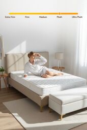 Living and Home Cozy Breathable Quilted Foam Spring Mattress in White - Size: Double - thumbnail 6