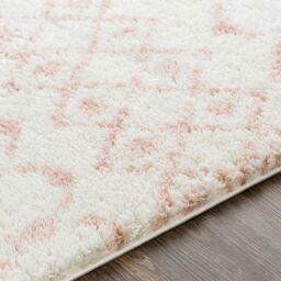 Livabliss Aliyah Shag-Shaggy Pink Ivory Brown Global Soft Plush Pile Living Rug - Size: 160 cm x 220 cm - thumbnail 7