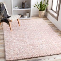 Livabliss Aliyah Shag-Shaggy Pink Ivory Brown Global Soft Plush Pile Living Rug - Size: 160 cm x 220 cm - thumbnail 8