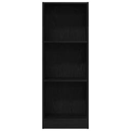Berkfield Home Bookcase Black Oak 40x24x109 cm Engineered Wood - Size: 40 x 24 x 109 cm - thumbnail 5