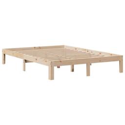 Berkfield Home Bed Frame with Headboard without Mattress 140x200 cm in Light Tan - thumbnail 7