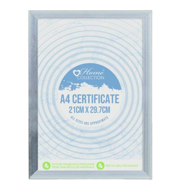 IG Design Cambridge Glass Certificate Frame in Silver