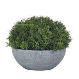 Lemon Pavilion Furniture and Decor Small Shrubby Globe Pot Artificial Plant - L15 x W15 x H15 cm - Green - thumbnail 4