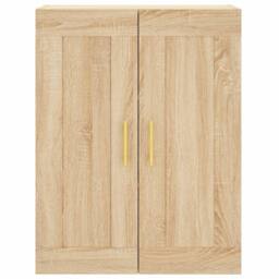 Berkfield Home Highboard Sonoma Oak 69.5x34x180 cm Engineered Wood in Light Oak - thumbnail 6