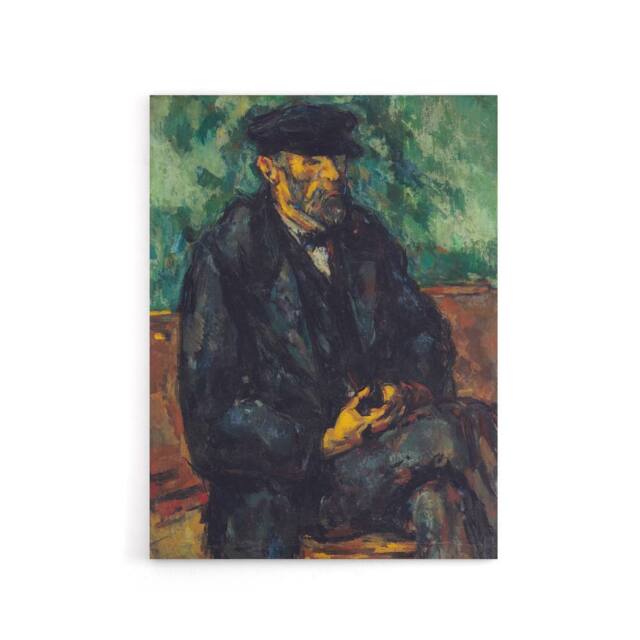 "Artery8 The Gardener Vallier Portrait Painting Cezanne Canvas Wall Art Print - Size: W12"" x H16""" - image 1