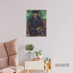 "Artery8 The Gardener Vallier Portrait Painting Cezanne Canvas Wall Art Print - Size: W12"" x H16""" - thumbnail 3