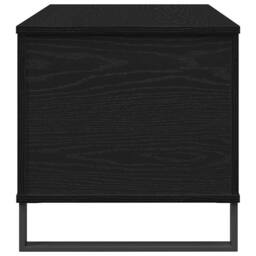 Berkfield Home Coffee Table Black Oak 90x44.5x45 cm Engineered Wood - thumbnail 7