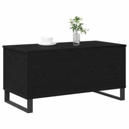 Berkfield Home Coffee Table Black Oak 90x44.5x45 cm Engineered Wood - thumbnail 3