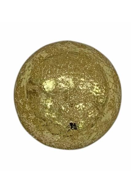 KDMD Gold Metallic Bauble 9cm 3 Pack - image 1