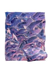JQ Licensing Royce Mcclure Evening Seagulls Silky Touch Super Soft Throw Blanket 152 X 127 cm in White - thumbnail 2