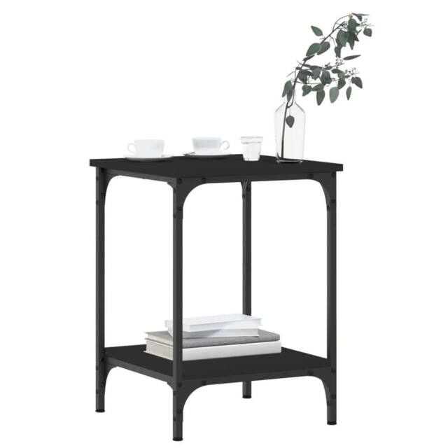 Berkfield Home Decorative Coffee Table Black 40x40x55 cm Engineered Wood - Size: 40 x 40 x 55 cm - image 1