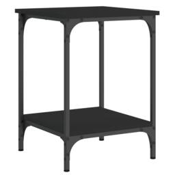 Berkfield Home Decorative Coffee Table Black 40x40x55 cm Engineered Wood - Size: 40 x 40 x 55 cm - thumbnail 3