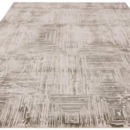 The Rug Shop UK Green Modern Striped Latex Back Latex Backing Area Rug - Size: 200 cm x 290 cm - thumbnail 3