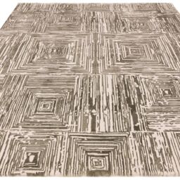 The Rug Shop UK Green Modern Striped Latex Back Latex Backing Area Rug - Size: 200 cm x 290 cm - thumbnail 4