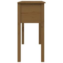 Berkfield Home Beautiful Console Table Honey Brown 100x35x75 cm Solid Wood Pine - Size: 100 x 35 x 75 cm - thumbnail 8