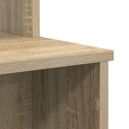 Berkfield Home Desk with Storage Sonoma Oak 120.5x44x88.5 cm Engineered Wood in Beige - thumbnail 8