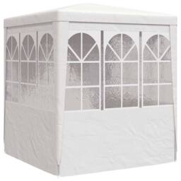 Berkfield Home Professional Party Tent with Side Walls 2.5x2.5 m White 90 g/m ² - thumbnail 5