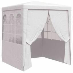 Berkfield Home Professional Party Tent with Side Walls 2.5x2.5 m White 90 g/m ² - thumbnail 2