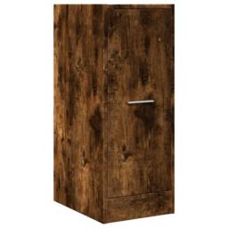 Berkfield Home Elegant Apothecary Cabinet Smoked Oak 30x41x77.5 cm Engineered Wood in Brown - thumbnail 1