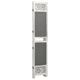 Berkfield Home 3-Panel Room Divider Grey 105x165 cm Fabric - thumbnail 3