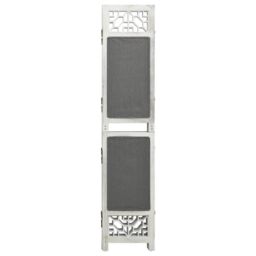 Berkfield Home 3-Panel Room Divider Grey 105x165 cm Fabric - thumbnail 2