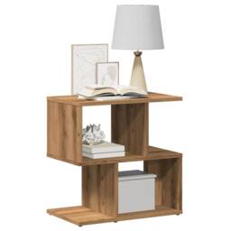 Berkfield Home Classic Bedside Cabinet Artisan Oak 50x30x51.5 cm Engineered Wood in Brown - thumbnail 2