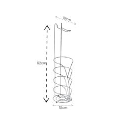 Showerdrape Vertu Chrome Toilet Roll Holder & Spare Combo in Silver - thumbnail 2