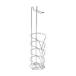Showerdrape Vertu Chrome Toilet Roll Holder & Spare Combo in Silver - thumbnail 4