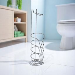 Showerdrape Vertu Chrome Toilet Roll Holder & Spare Combo in Silver