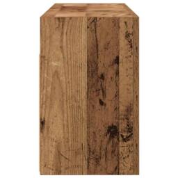 Berkfield Home Decorative Bathroom Wall Cabinet Old Wood 80x25x40 cm Engineered Wood in Brown - Size: 80 x 25 x 40 cm - thumbnail 7