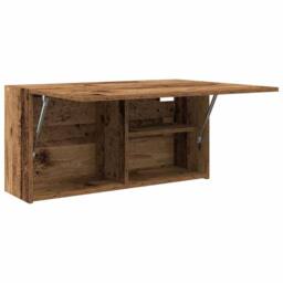 Berkfield Home Decorative Bathroom Wall Cabinet Old Wood 80x25x40 cm Engineered Wood in Brown - Size: 80 x 25 x 40 cm - thumbnail 6